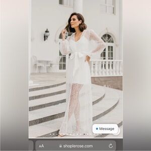 London Sequin Beaded Maxi Robe